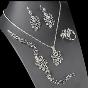 Turkish Vintage Style Jewelry Set forWomen,NEW,4Pcs,Size78,9,WeddingHandmadeGift